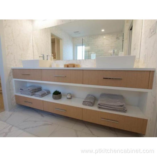 Italian Wall Hung Countertop Open Shelf Bathroom Vanities